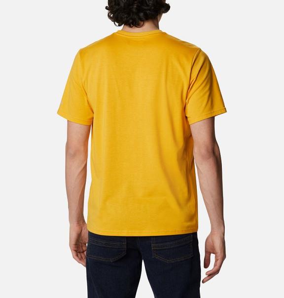 Columbia Sun Trek T-Shirt Yellow For Men's NZ83592 New Zealand